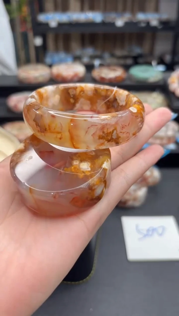 未镶嵌手镯石英质玉621(58圈赠送镯心)