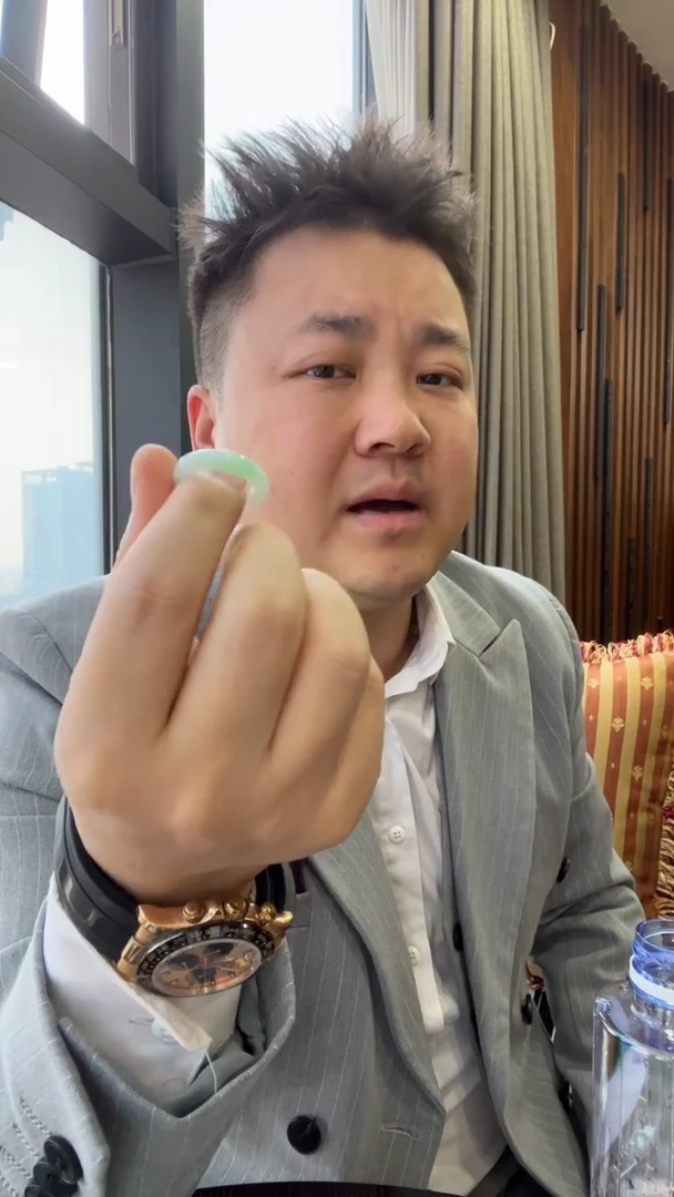 未镶嵌戒指翡翠戒圈  11号圈口