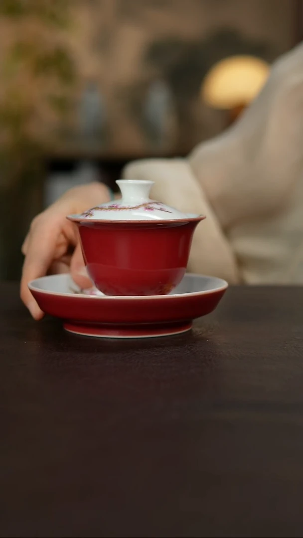 杯景德镇陶瓷杯碗柴烧多人
