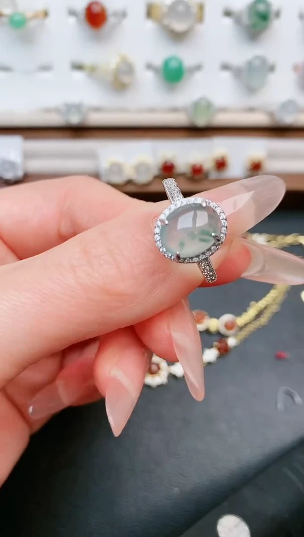 【闪购商品】翡翠戒指银S925镶嵌.....