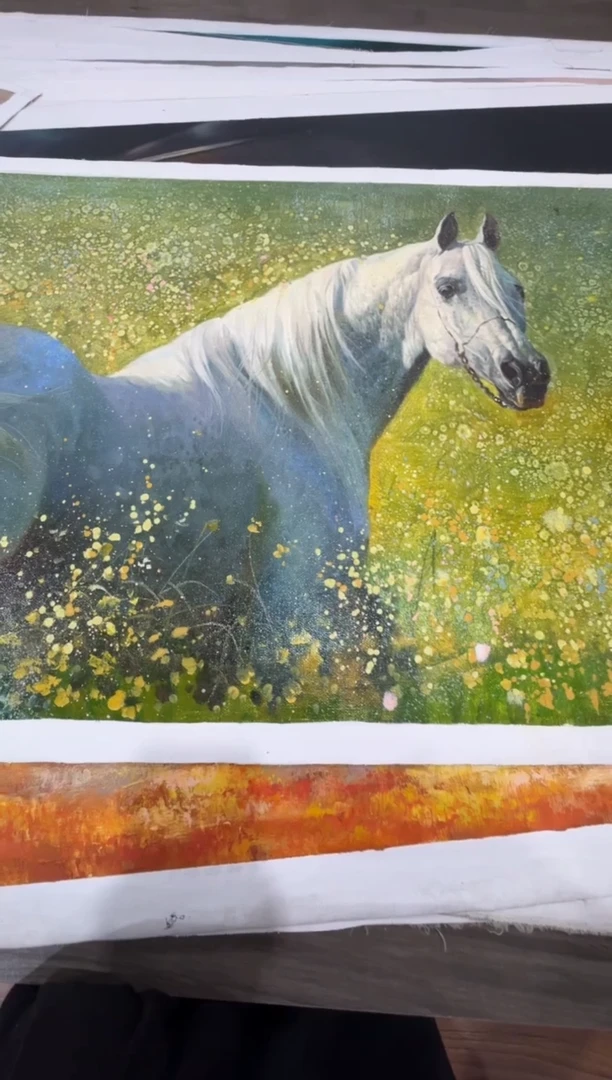 油画【号】约91*52cm丨朝鲜原创纯手绘孤品油画丨顺丰包邮