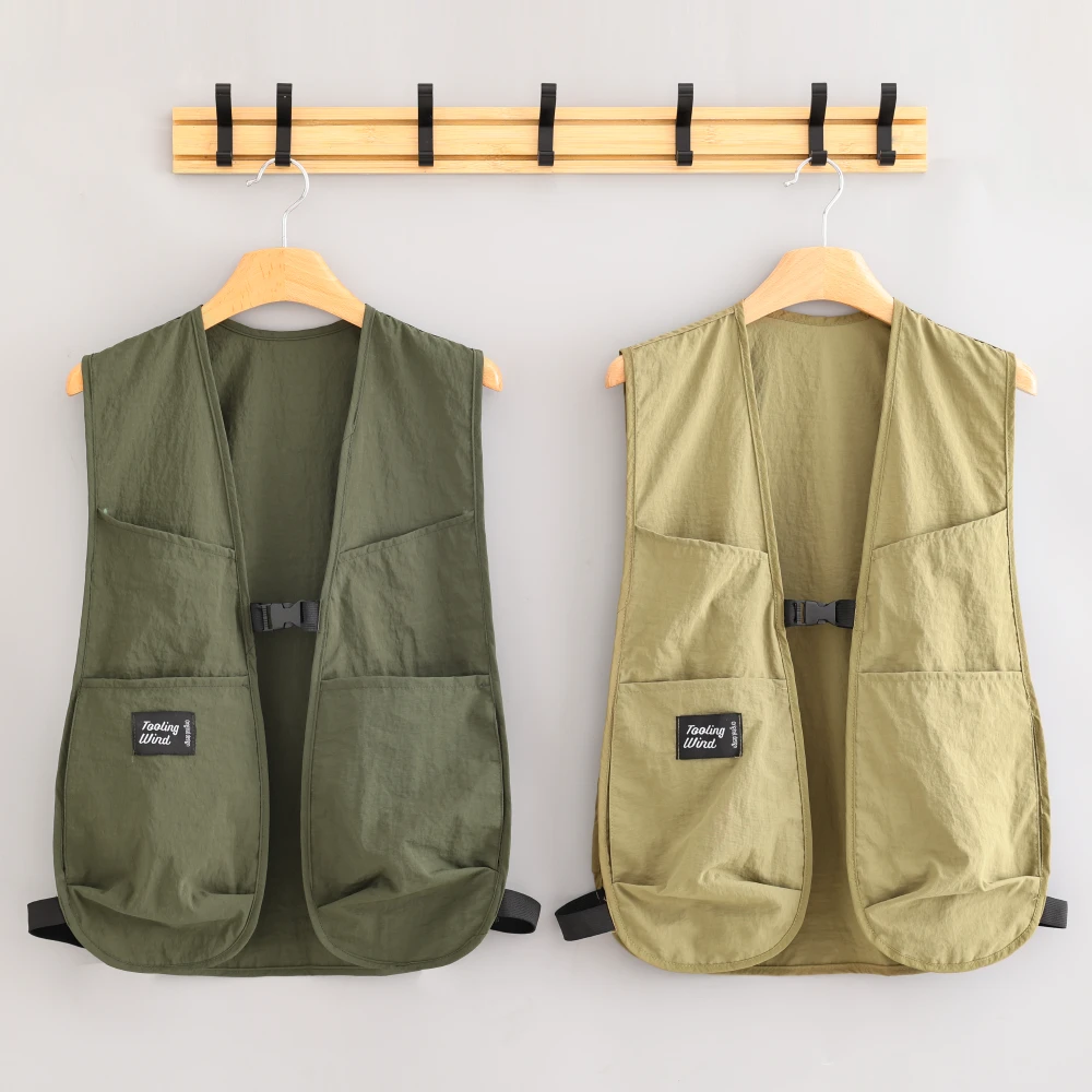 25年新款时尚马甲式防泼水围裙家用厨房做饭定制工作服餐饮罩衣