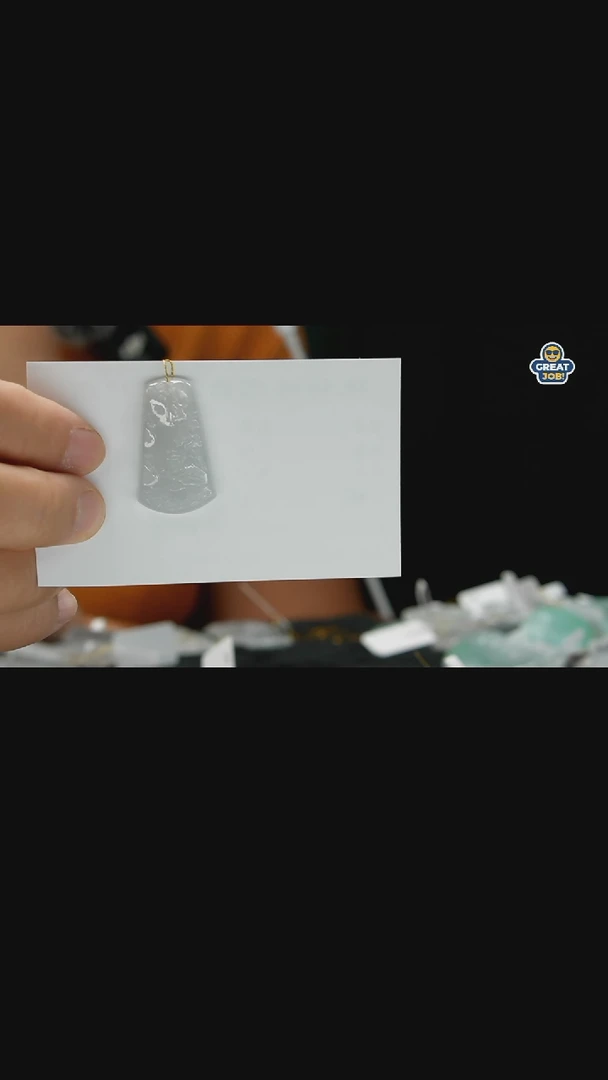 吊坠(不含链)未镶嵌翡翠山水牌4201