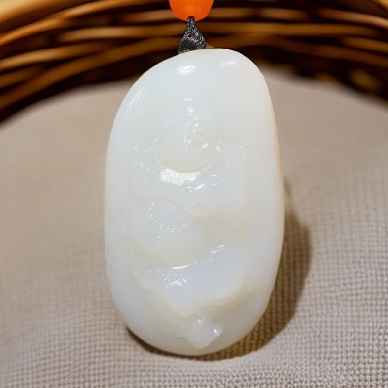 和田玉未镶嵌吊坠(不含链)