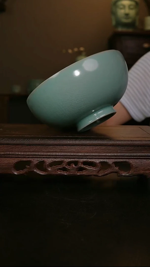 摆件仿古手工鸡心盏