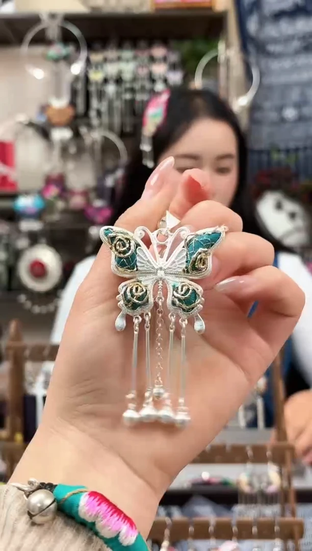 织绣民族风非遗老绣饰品706