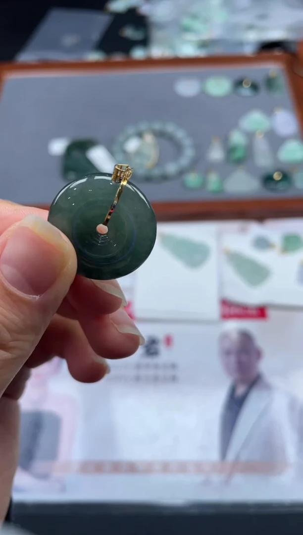 【闪购商品】定制翡翠18K金镶嵌01-18HDJT0123886