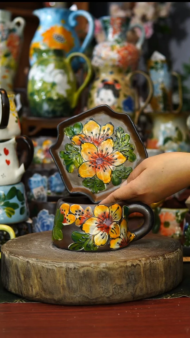 陶瓷196景德镇手工手绘釉下彩