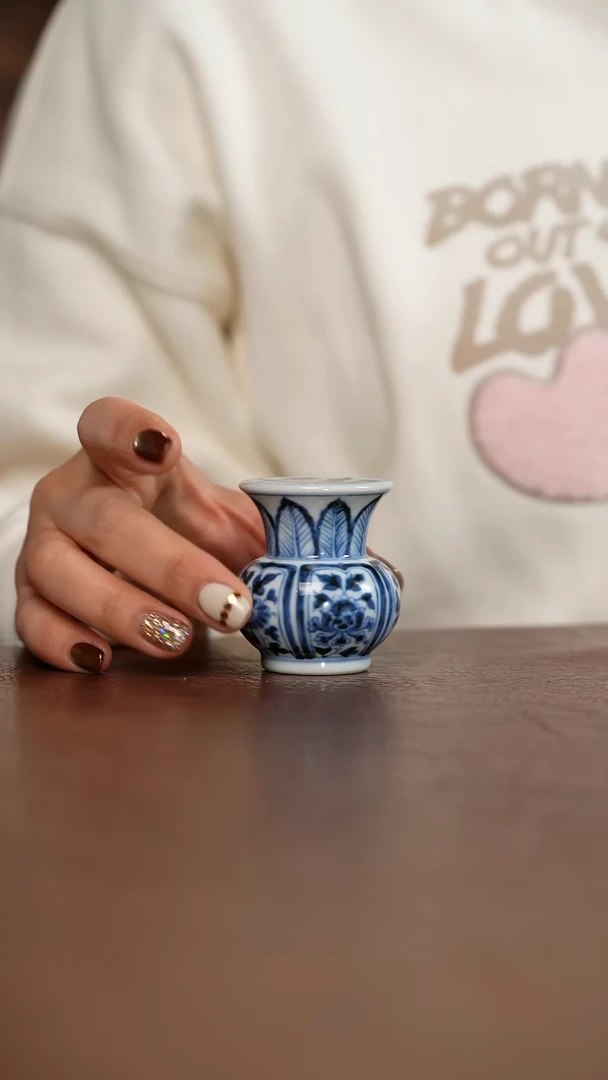 元青花花卉纹盖置