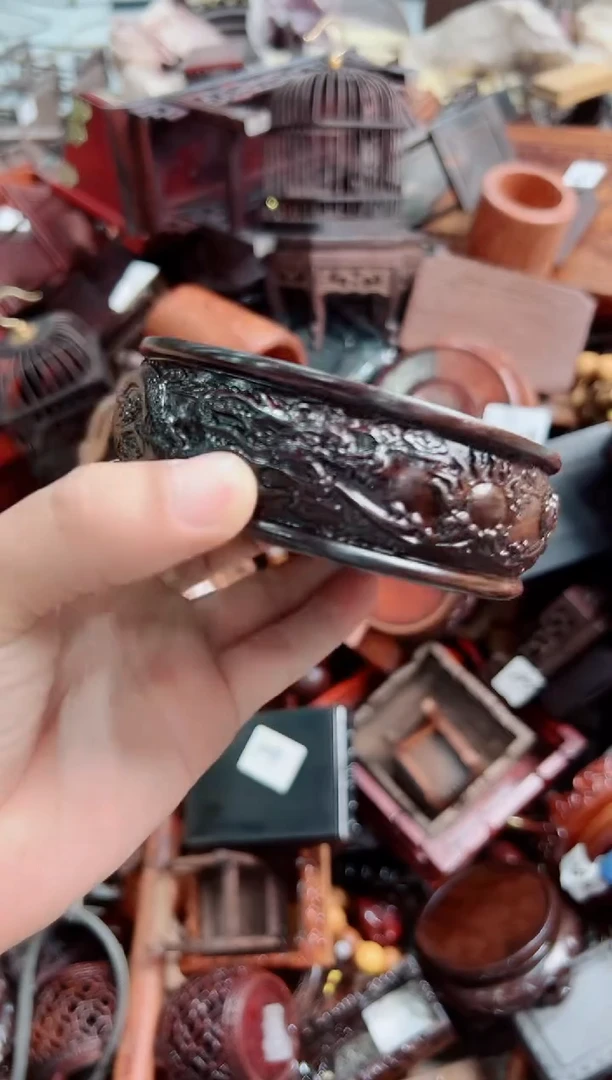 木69二龙戏珠非洲黑檀木