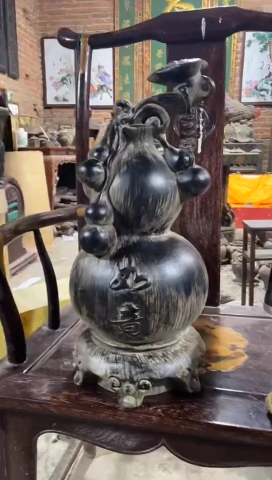 【闪购商品】木木雕潘家大院香木摆件假一赔三