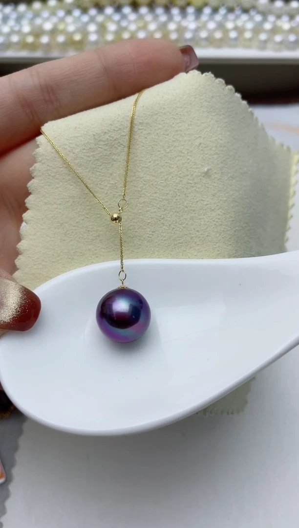 【闪购商品】淡水珍珠颈饰18K金镶嵌W16