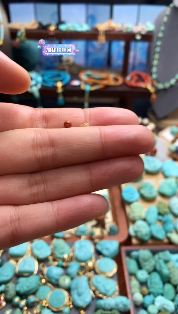 18K金镶嵌南红玛瑙挂件贞配件