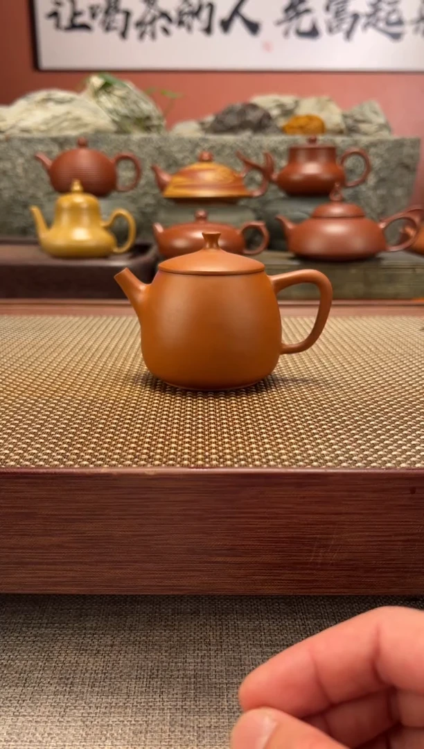 茶壶朱泥高瓢 全手工超薄胎 纯料朱泥