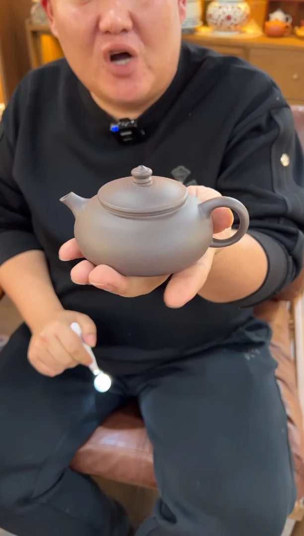 【闪购商品】紫砂茶壶【头哥手工壶】寒江天青泥