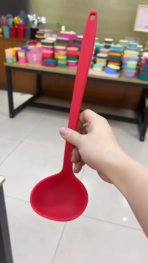 硅胶-红色-C10汤勺