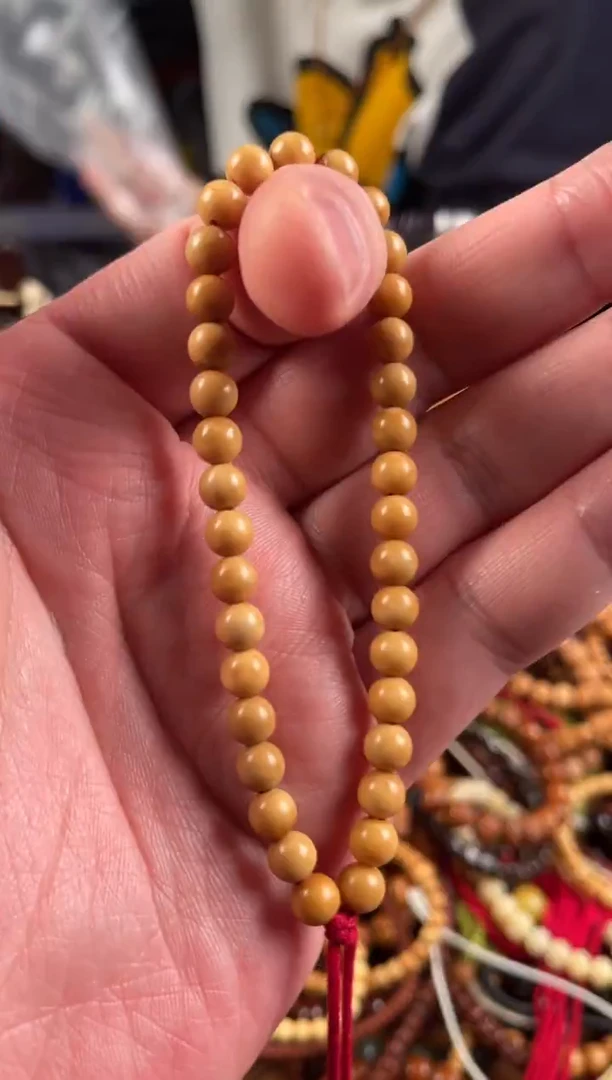 吊坠白玉菩提王胖子文玩工作室龙脊圆珠7左右手持