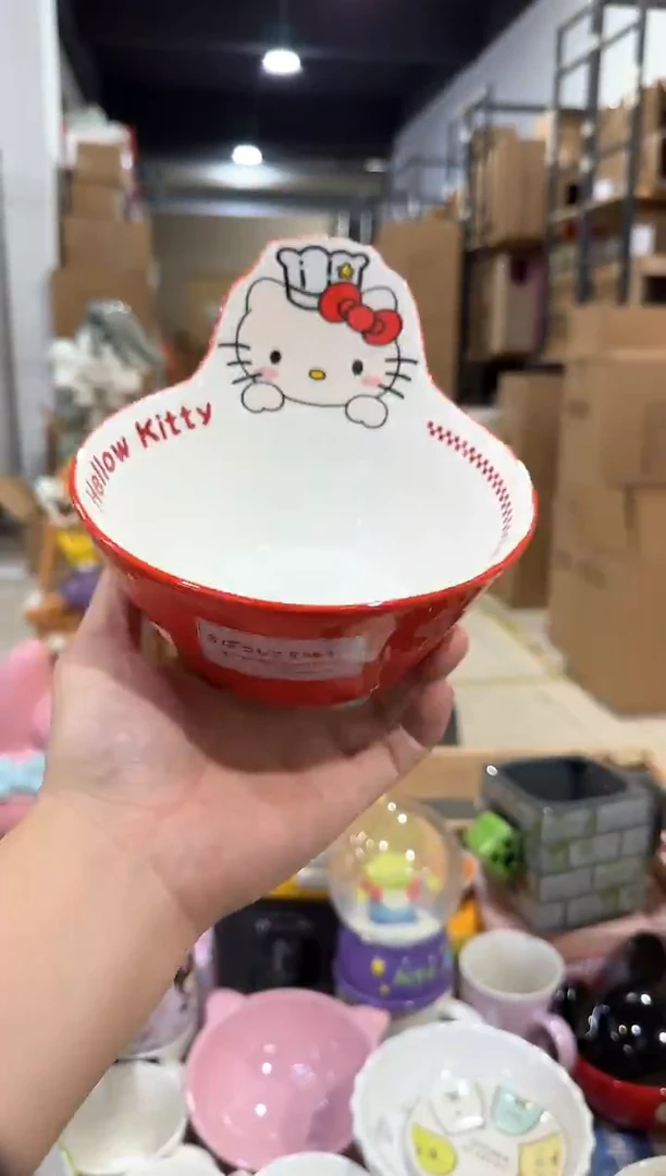 瓷片原盒kt猫沙拉碗