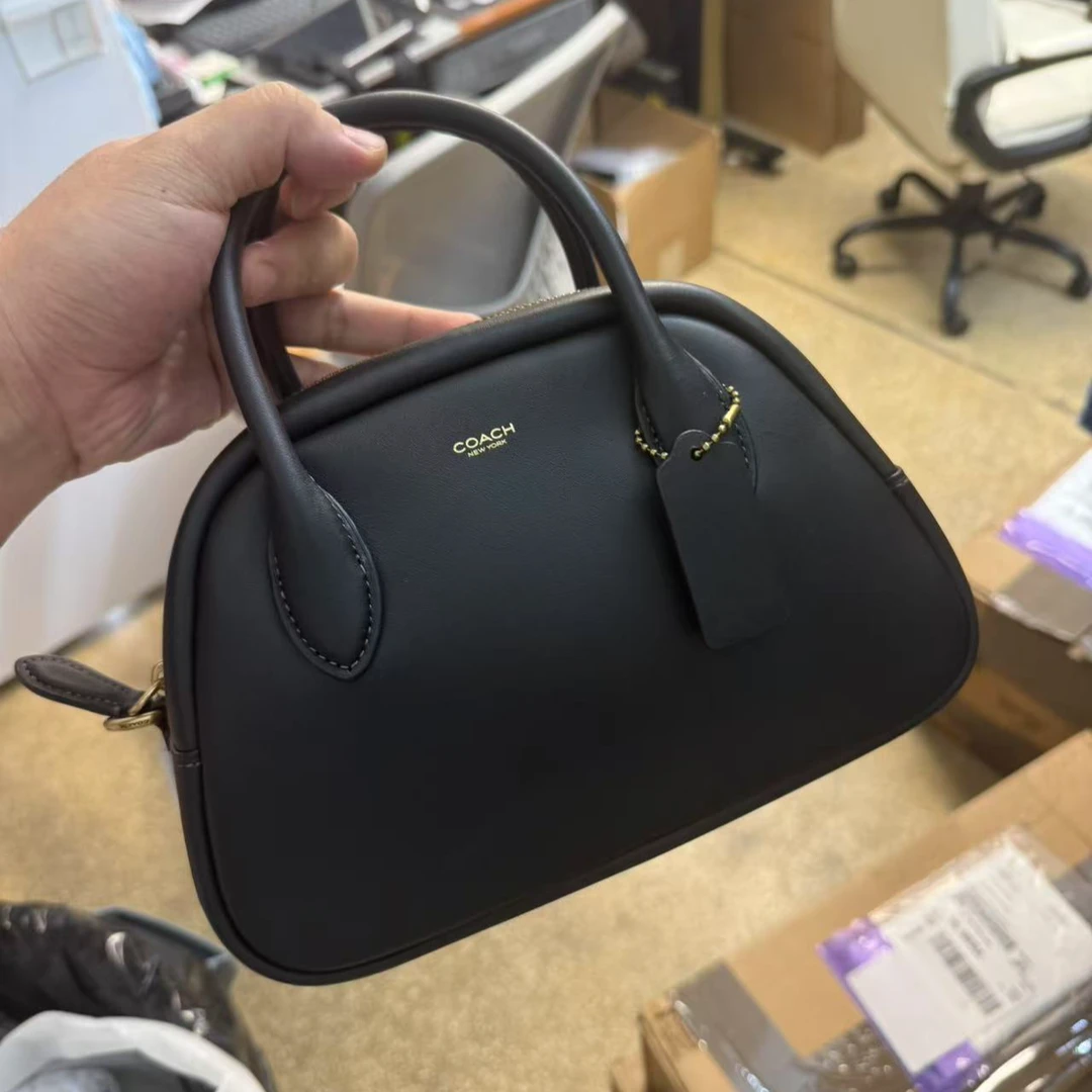 【预售】COACH/蔻驰专柜黑色保龄球单肩包CU863