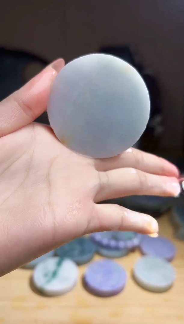 翡翠未镶嵌颈饰翡翠A货 温谭463