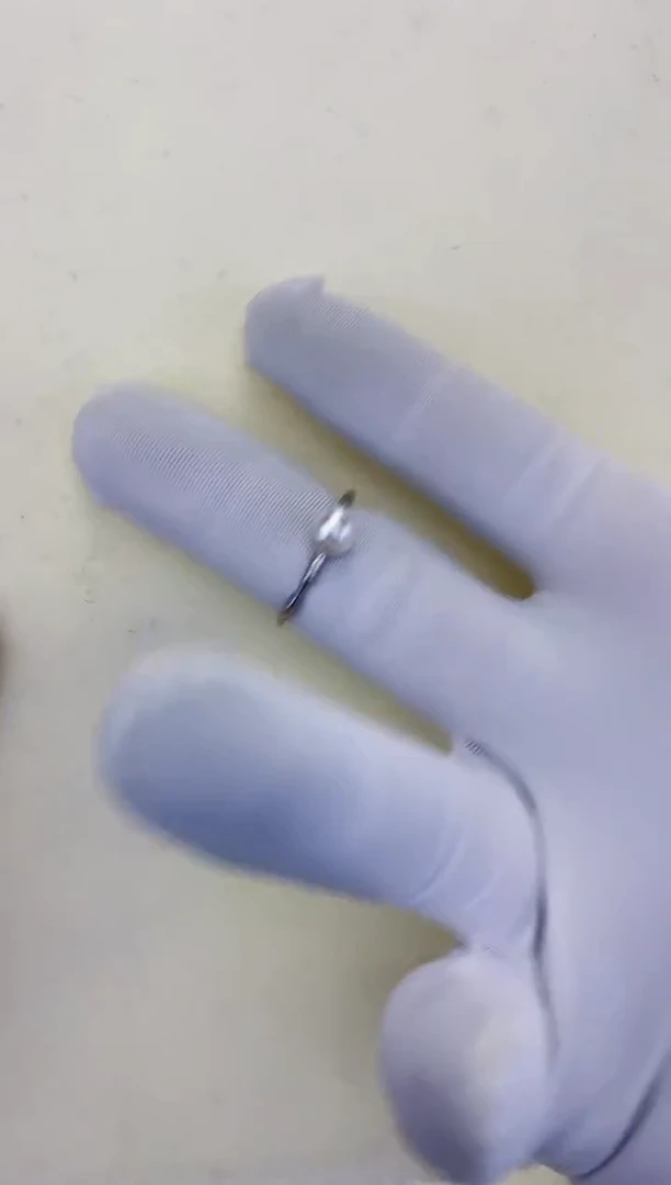 银S925镶嵌饰品海水珍珠设计款戒指