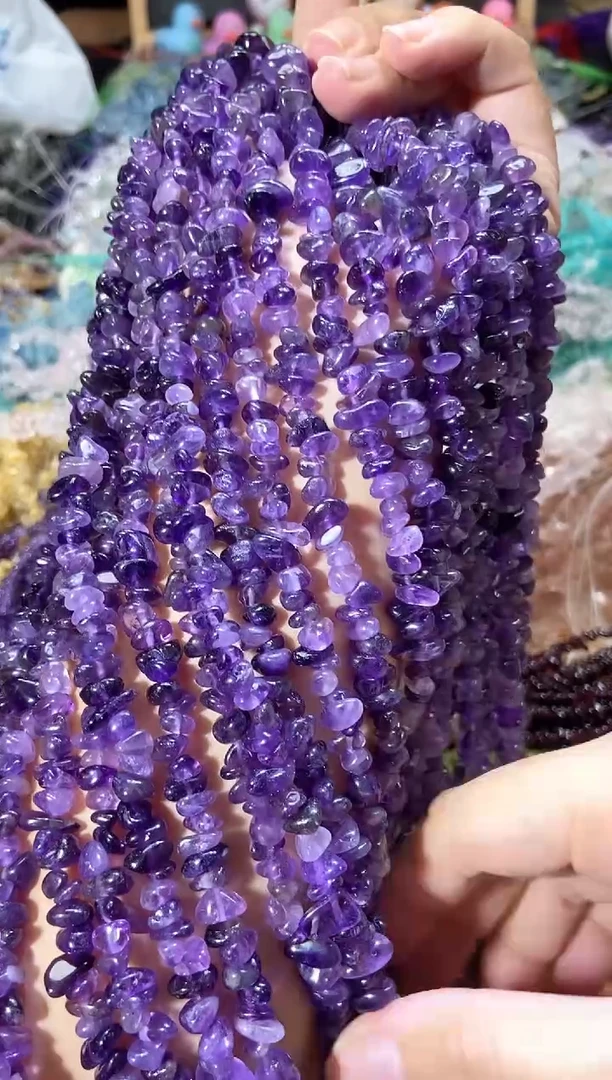 水晶珠宝半成品未镶嵌紫水晶