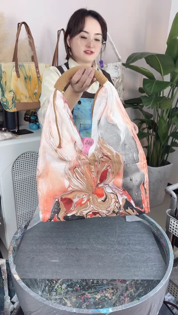 帆布248小艺手作大漆包包