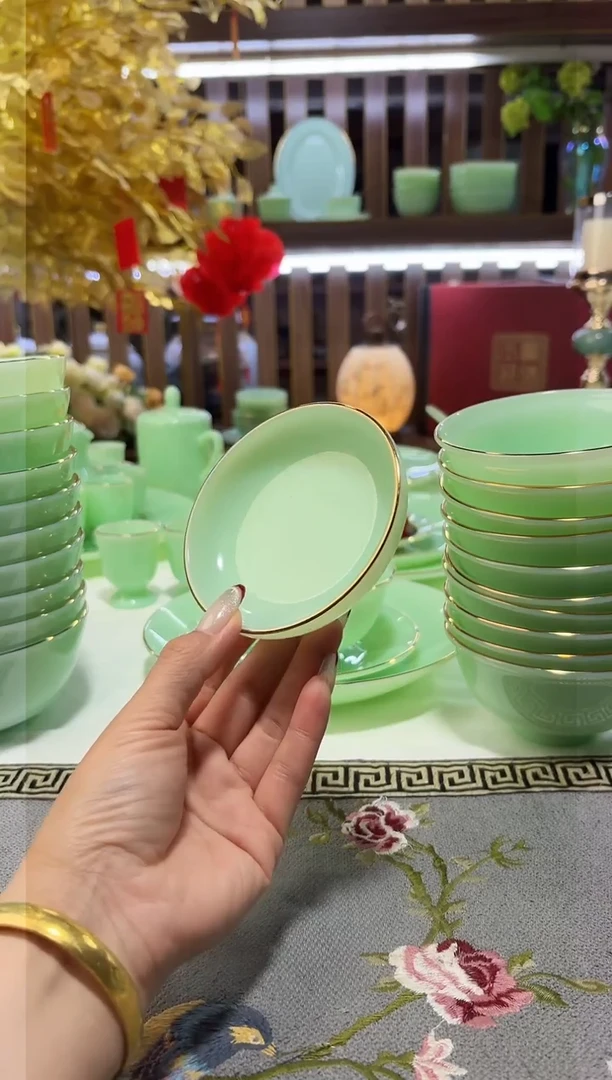 玉瓷12只小味碟餐具