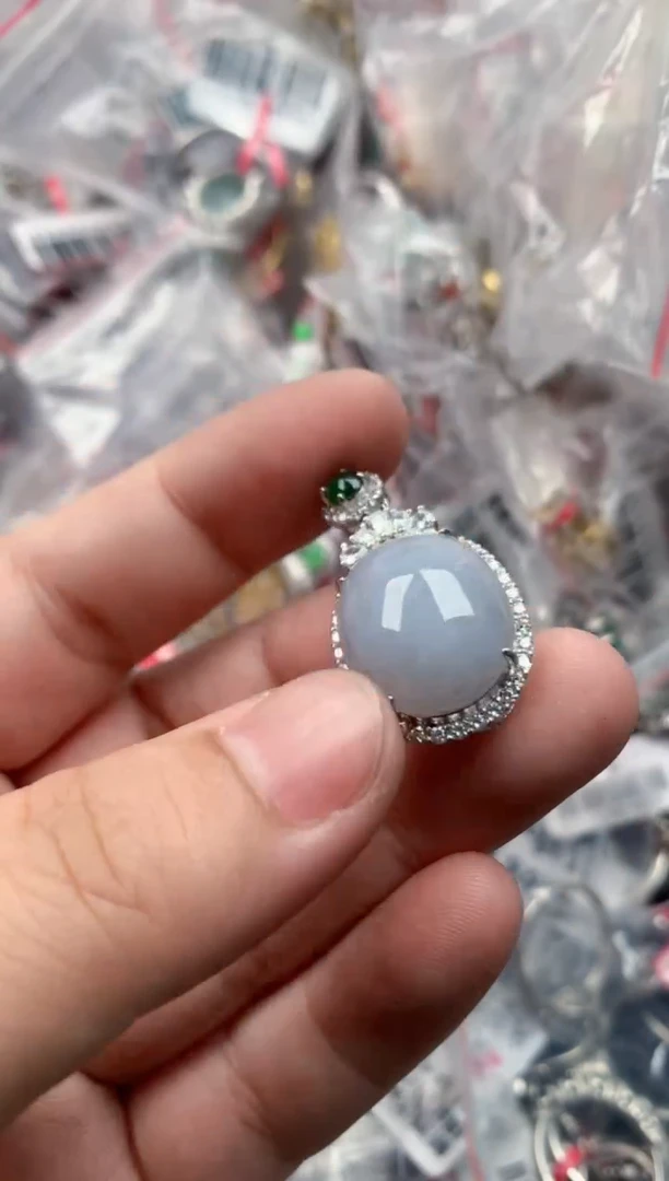 银S925镶嵌戒指翡翠1616    5