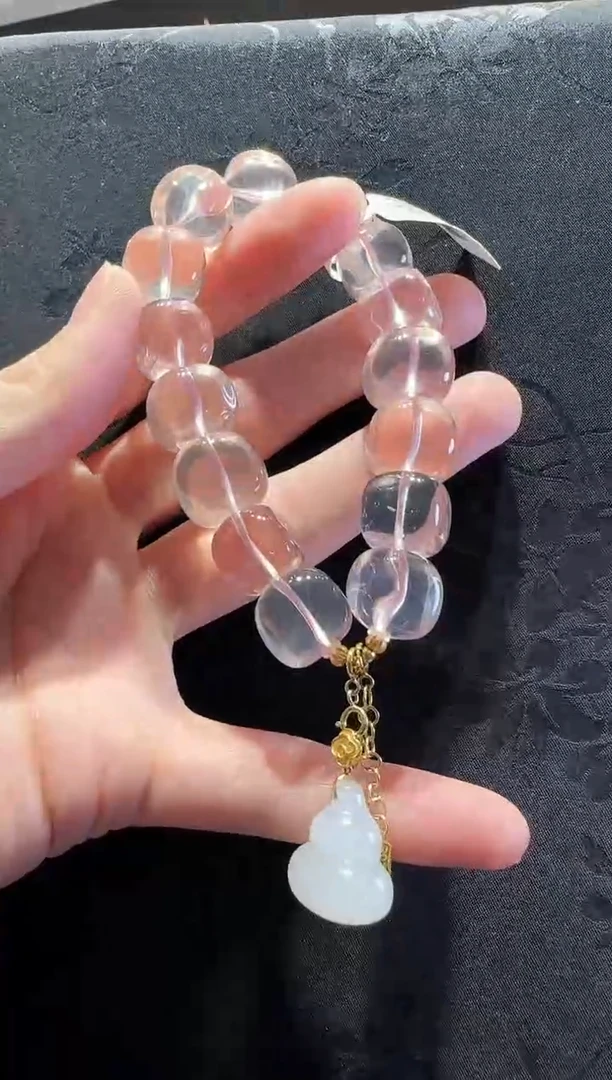 18K金镶嵌手串水晶葫芦款