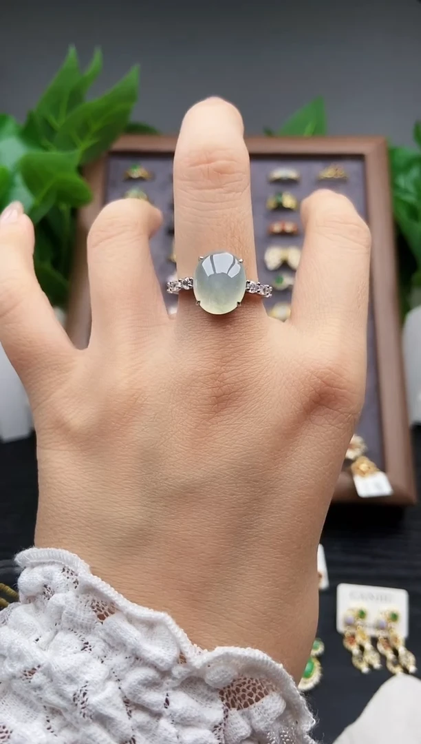 颈饰银S925镶嵌翡翠12