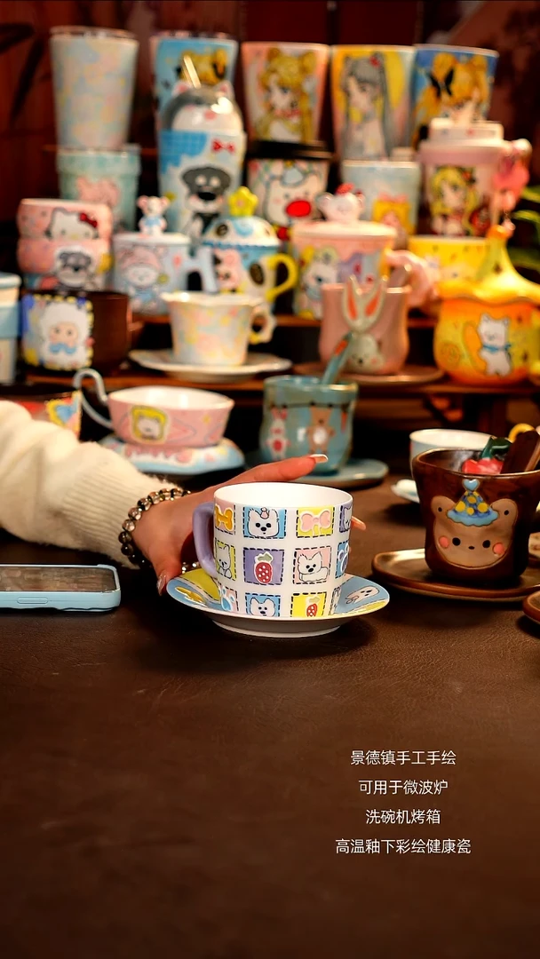 景德镇手工手绘杯杯
