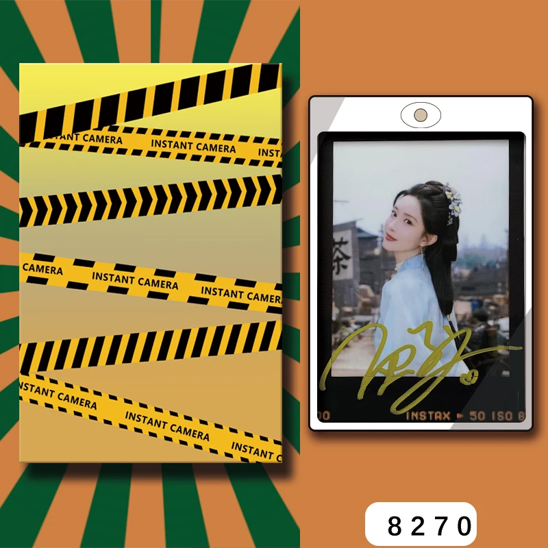 D8270【孟子义】 正品拍立得照片 黑金