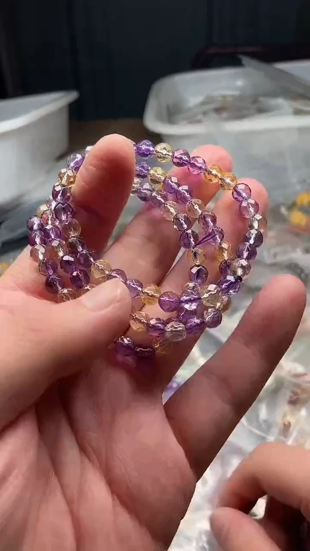 水晶手链未镶嵌多样性发货拍一发一