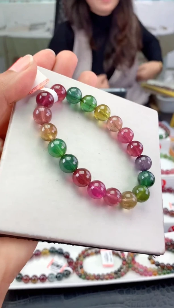 未镶嵌手串碧玺多样性发一条