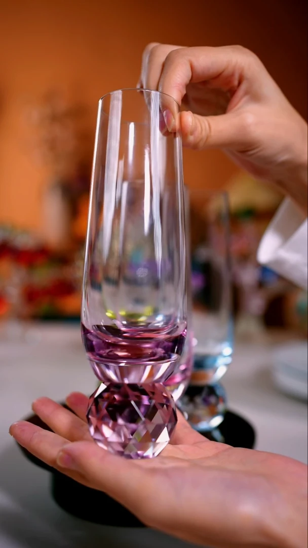 手工艺品琉璃洋酒杯一只