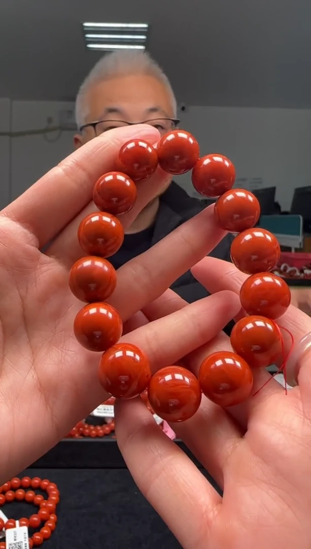 【闪购商品】南红玛瑙16mm瓦西手串圆珠未镶嵌多样性发一件