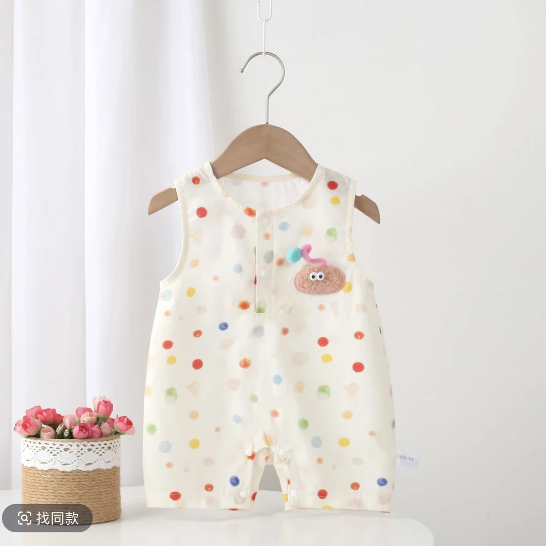 Z【优选】婴儿夏季衣服兔子连体包屁衣小月龄男女宝夏装薄爬服ly