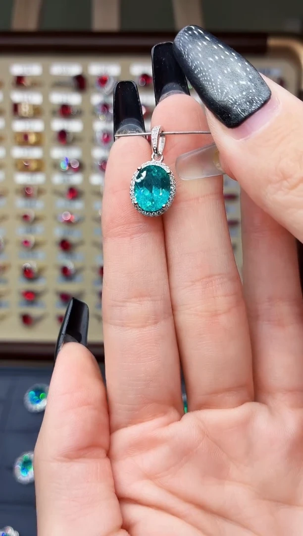 无925银无品牌 925银 轻奢女神款帕拉伊巴色系