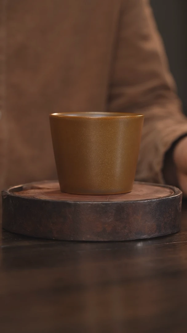 【闪购商品】杯7柴房陶瓷丨茶叶末大可乐杯