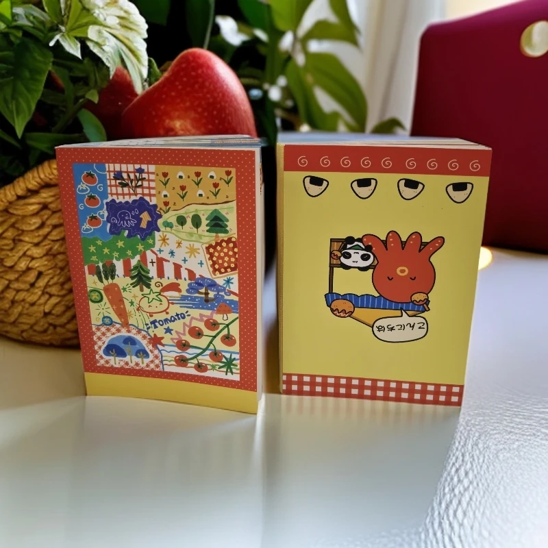 A6韩式彩色图画便签本