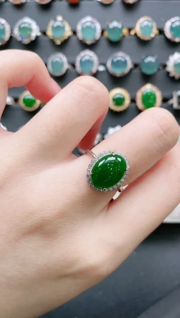 【闪购商品】翡翠戒指银S925镶嵌11111111