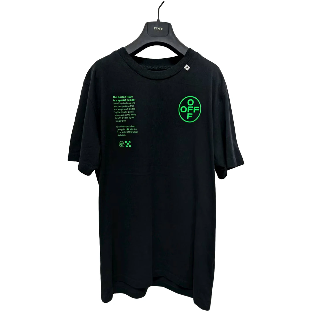 99新 OFF-WHITE 绿色字母LOGO短袖 42777 白菜