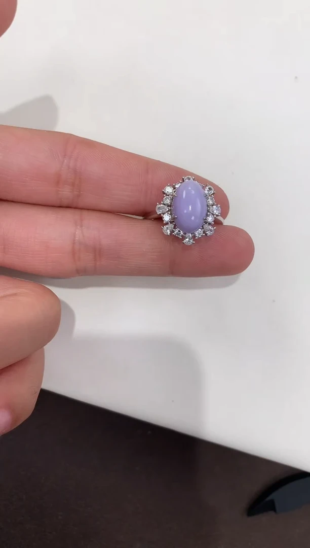 颈饰银S925镶嵌翡翠天然缅甸A货翡翠