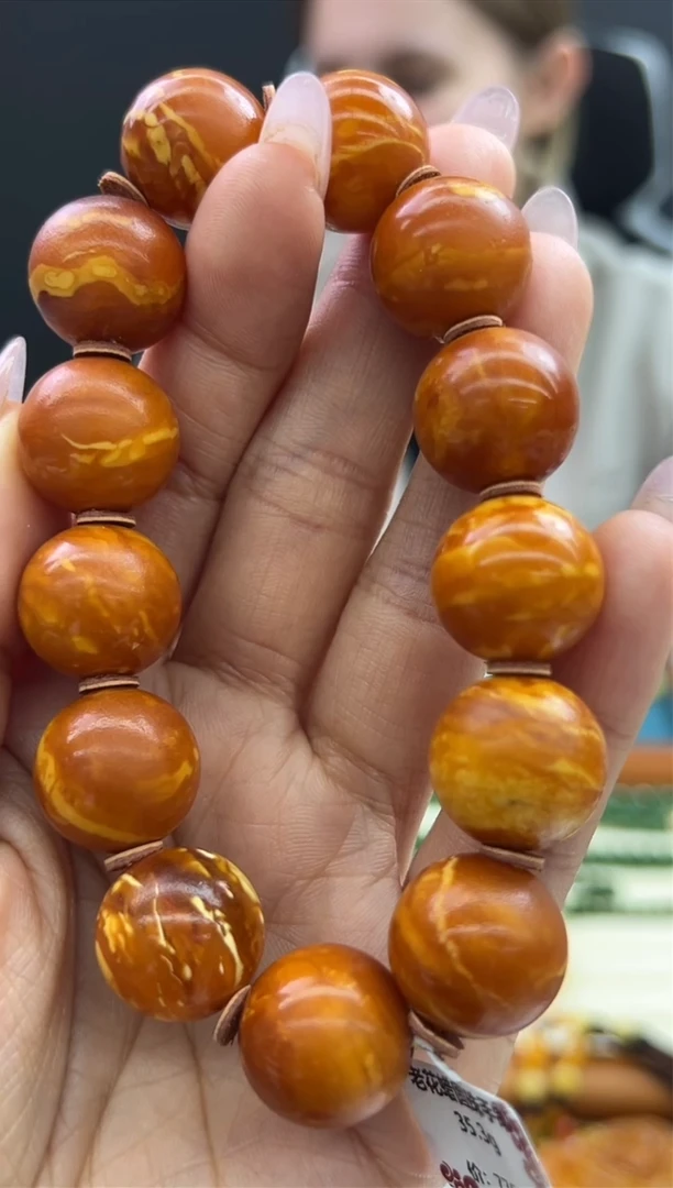 【闪购商品】琥珀手串未镶嵌734秒拍号
