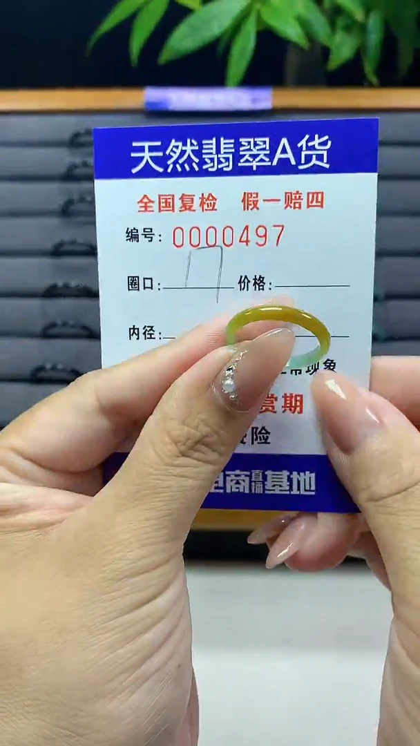 【闪购商品】翡翠戒圈未镶嵌天然翡翠A货0497