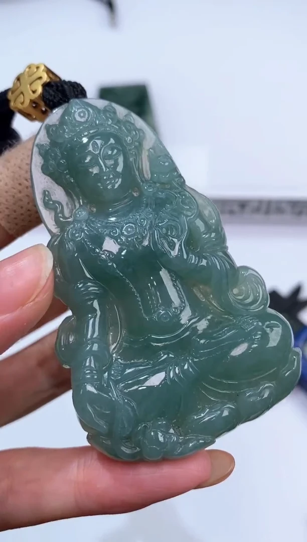 未镶嵌挂件翡翠刀*375952    多人
