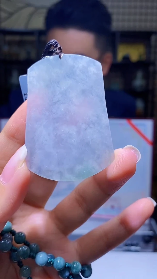 未镶嵌定制翡翠KK翡翠毛货吊坠-14