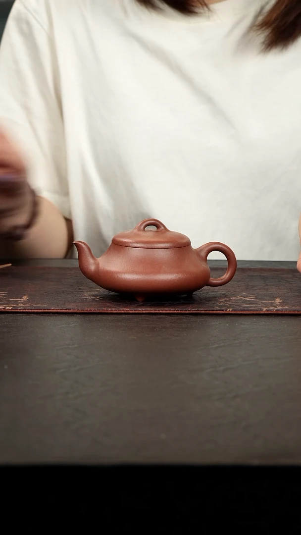 茶壶紫砂中槽青汉棠石瓢170cc