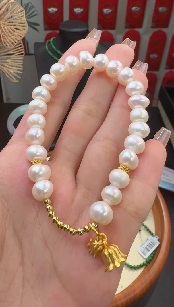 【闪购商品】淡水珍珠手串未镶嵌手串